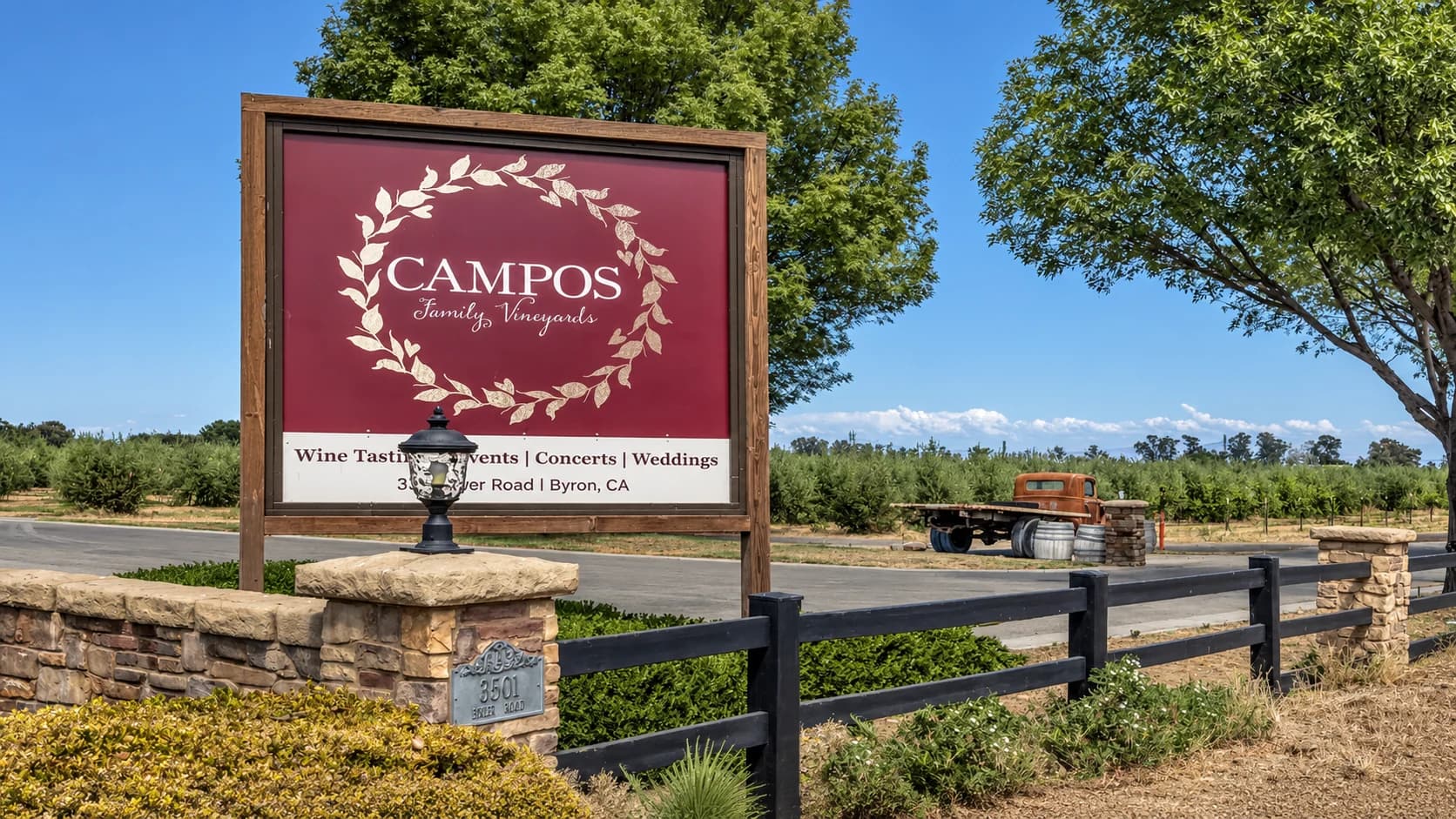 Campos Family Vineyards in nearby Byron, California